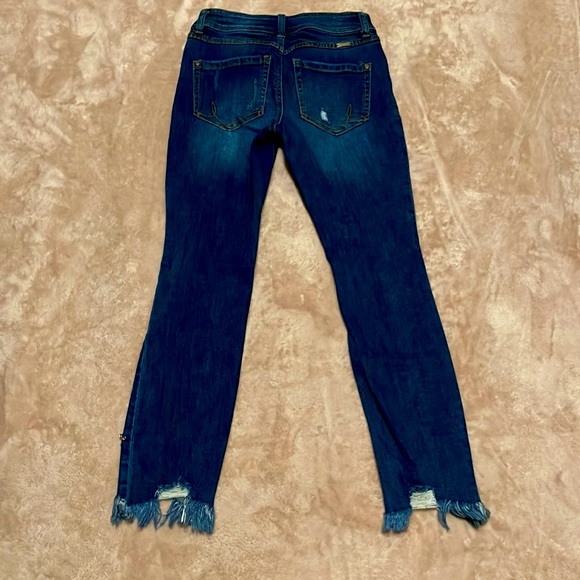 Inc Destroyed Beaded Ankle Jeans Size 0 - Picture 6 of 10